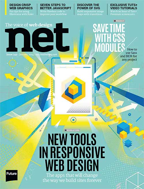 Cover of issue 249 of net magazine